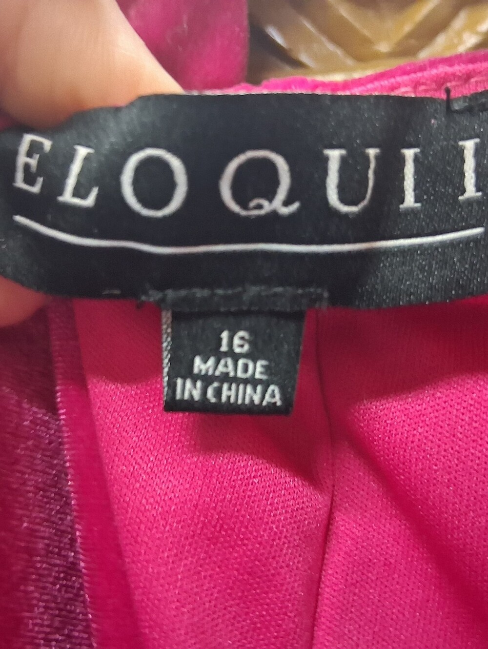 Eloquii Evening Coctail Dress Bold Pink Womans Sz. 16 NWT - Picture 3 of 5